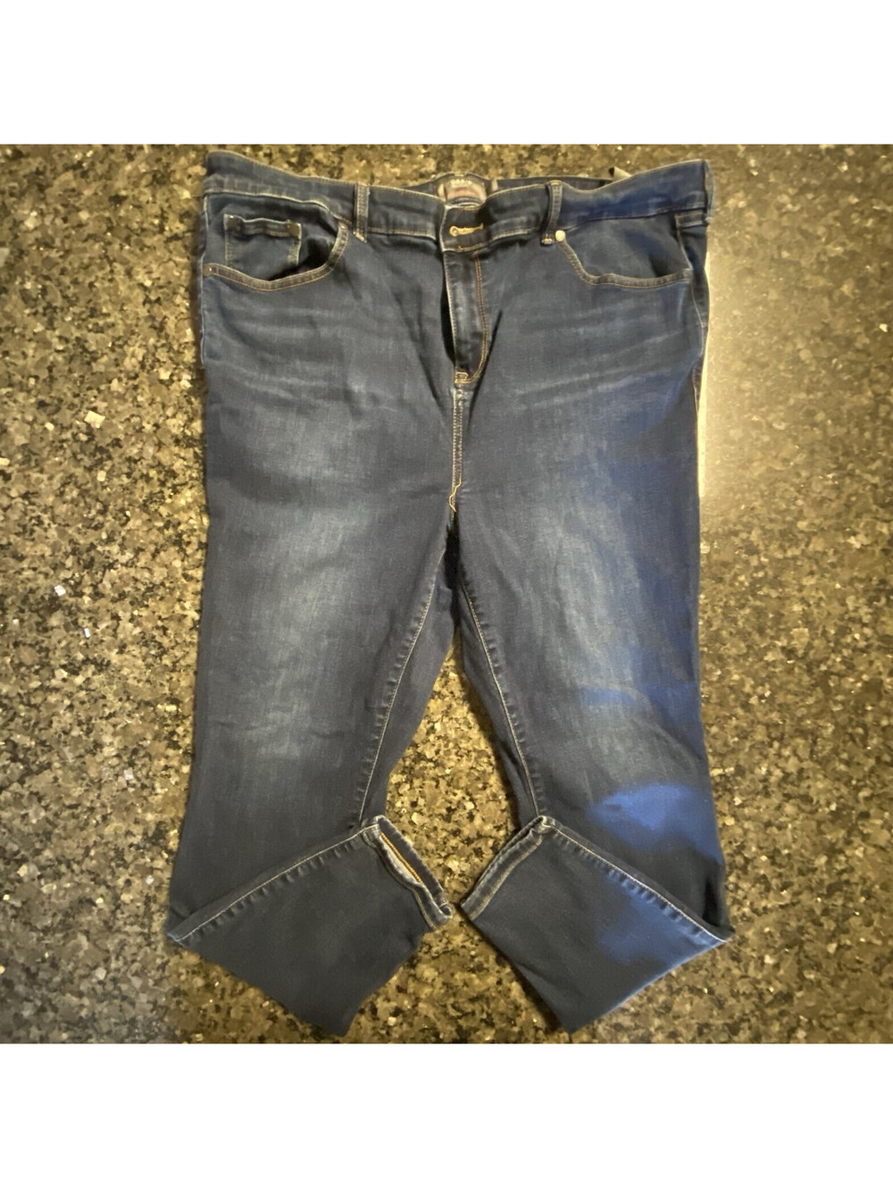 Torrid Women's Skinny Jeans Dark Wash Blue Denim Size 12 Mid Rise 5-Pocket